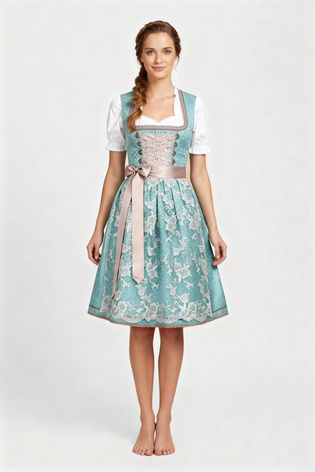 Echoarchiv | Einzigartige Damen Tracht mit Schürze Perfekt für Oktoberfest