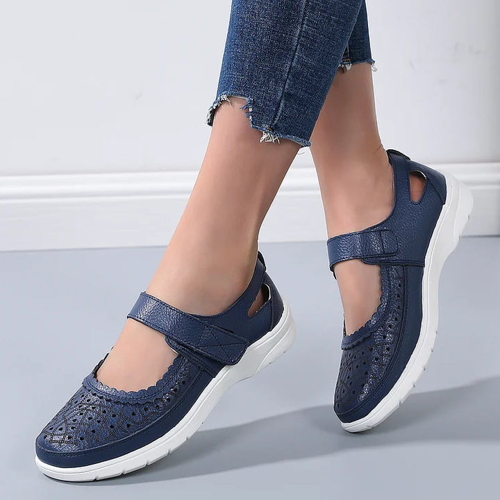 Echoarchiv | Orthopädische Komfortschuhe Aus Weißem Leder für Damen