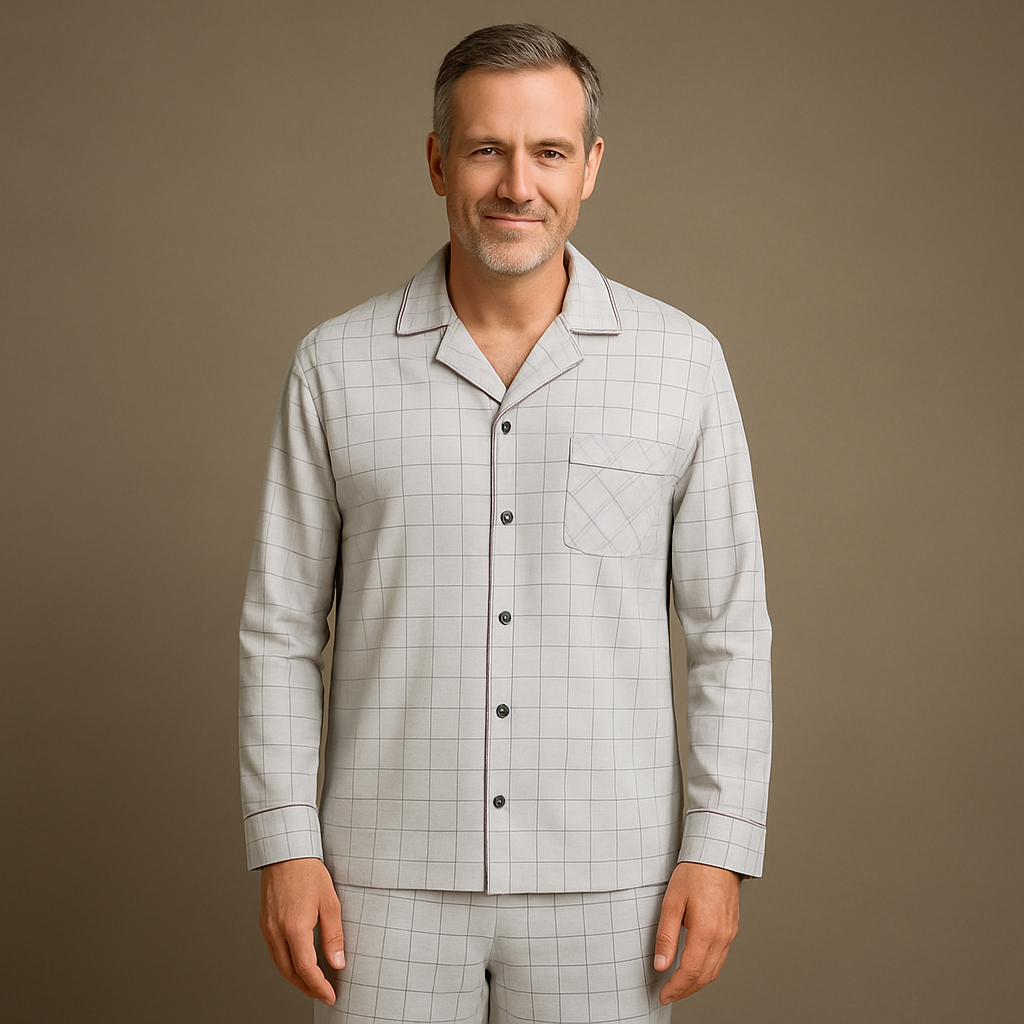 Gestreiftes Pyjama-Set Herren - Haushaltsensemble – Averon