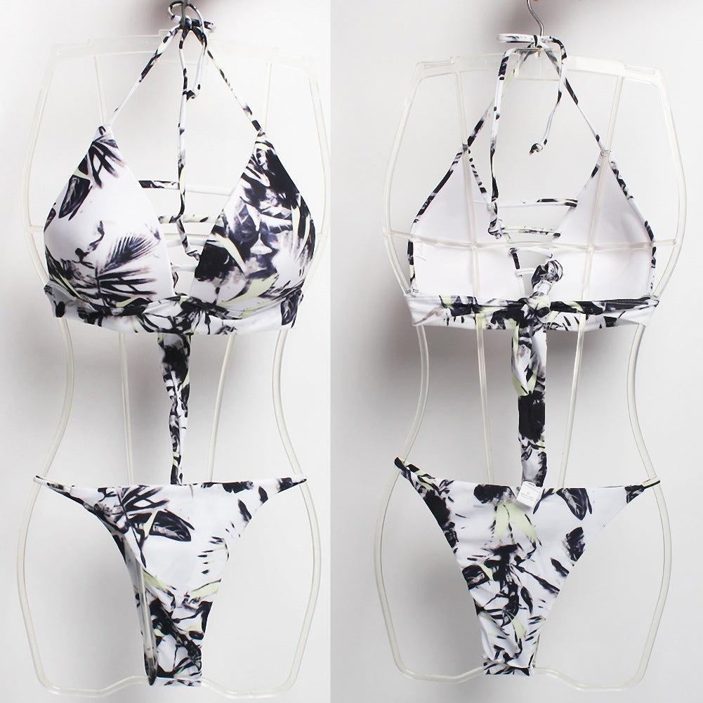 Damen Triangel-Bikini mit fröhlichem Ananas-Muster Echo Archiv