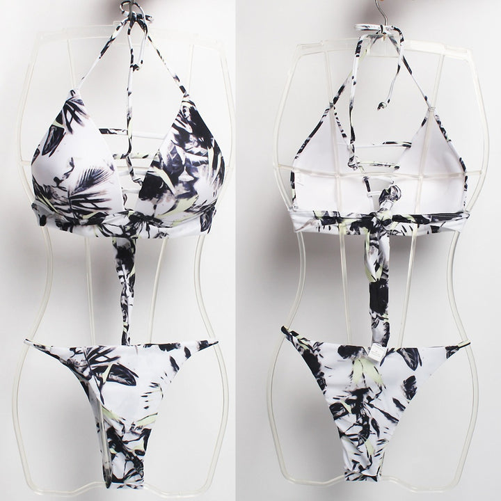 Damen Triangel-Bikini mit fröhlichem Ananas-Muster Echo Archiv