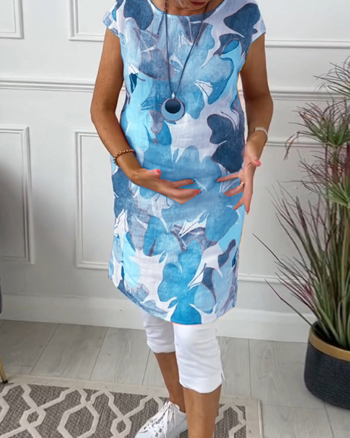 Echoarchiv | Lässiges Longtop mit Farbenfrohem Blumenprint