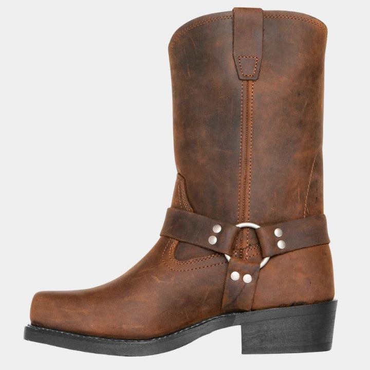 LanglEchoarchivige Cowboystiefel Im Vintage-Look