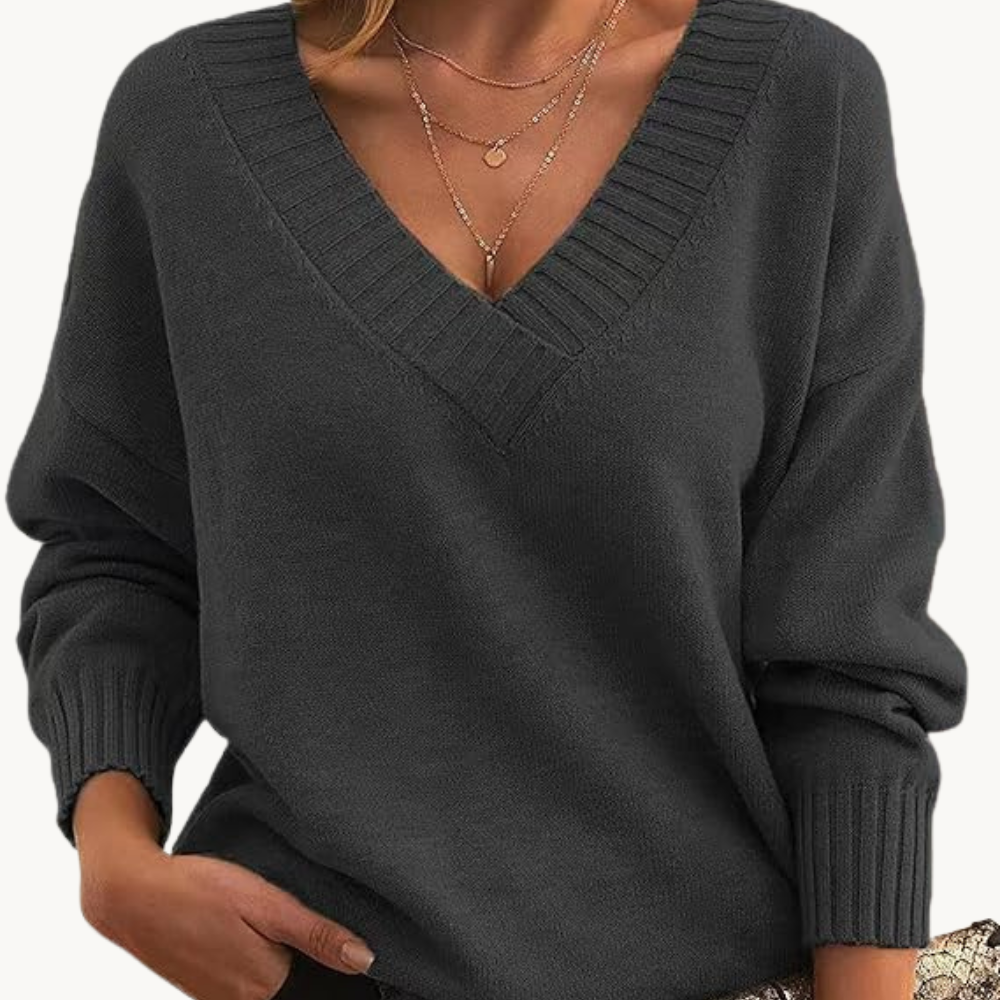 Echoarchiv |Pullover mit V-Ausschnitt für Frauen