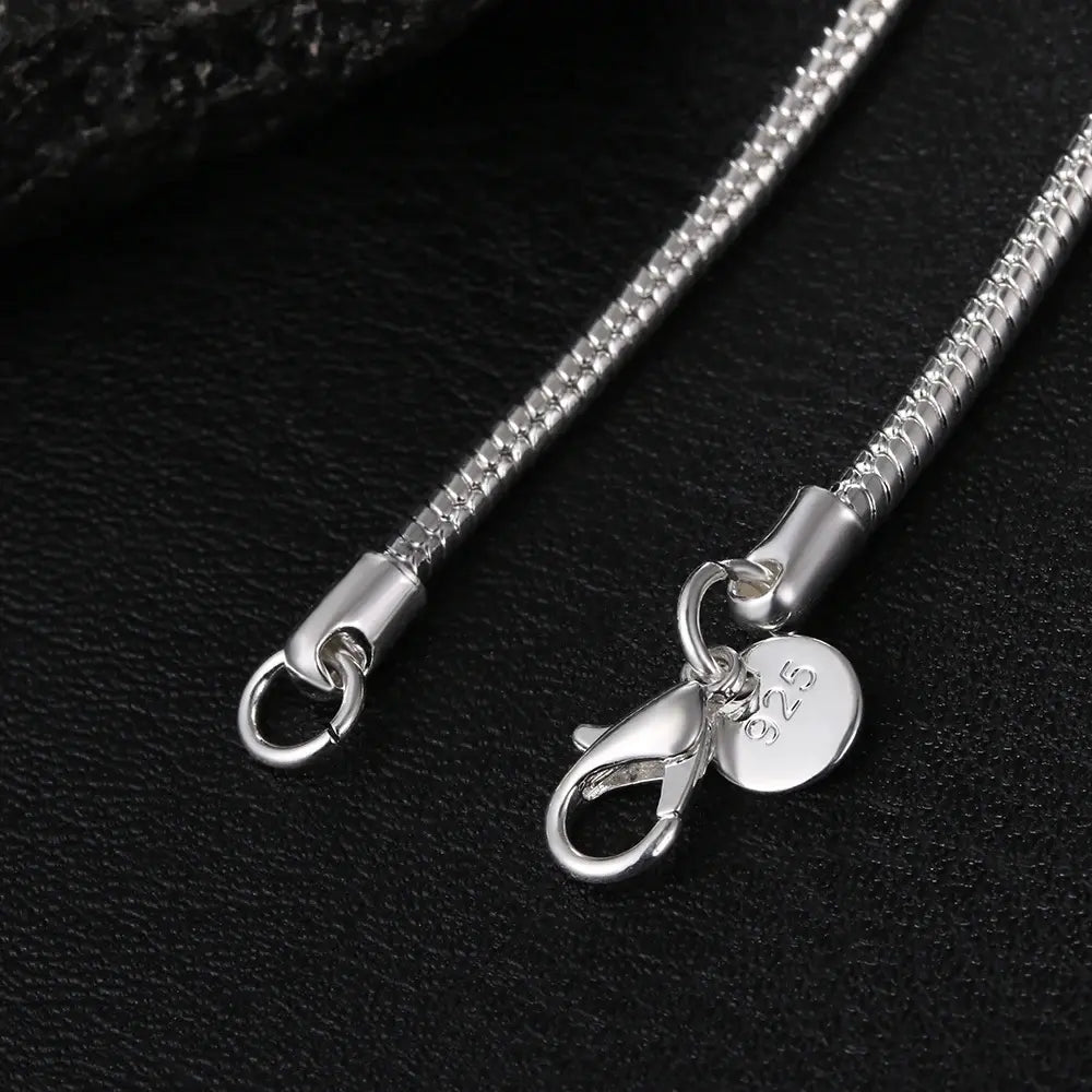 Echoarchiv | 925 3Mm Sterling Silber Schlangen Kette