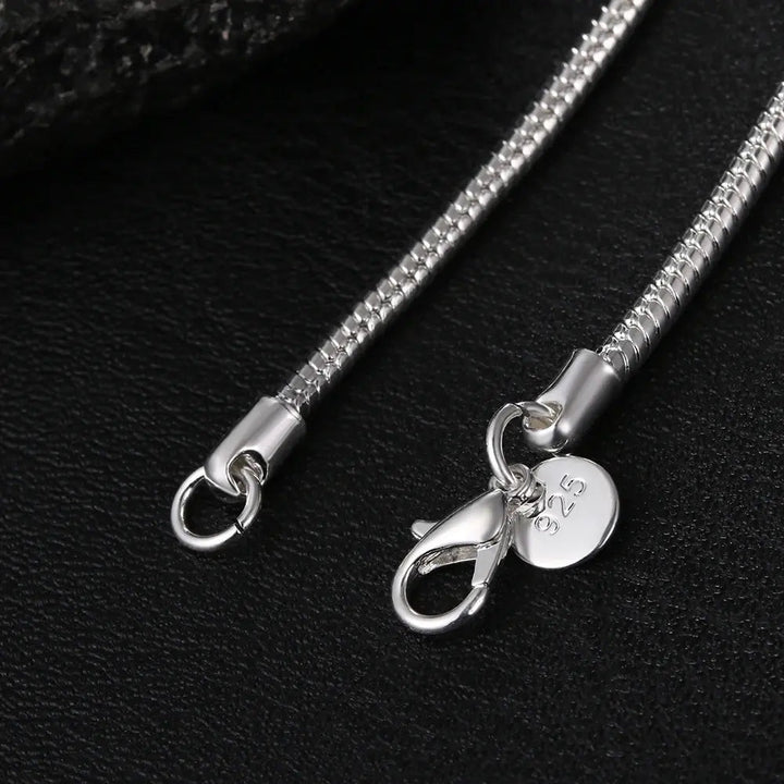 Echoarchiv | 925 3Mm Sterling Silber Schlangen Kette