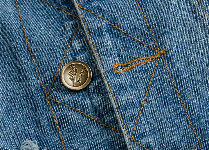Echoarchiv Stylische Denim Weste für Herren