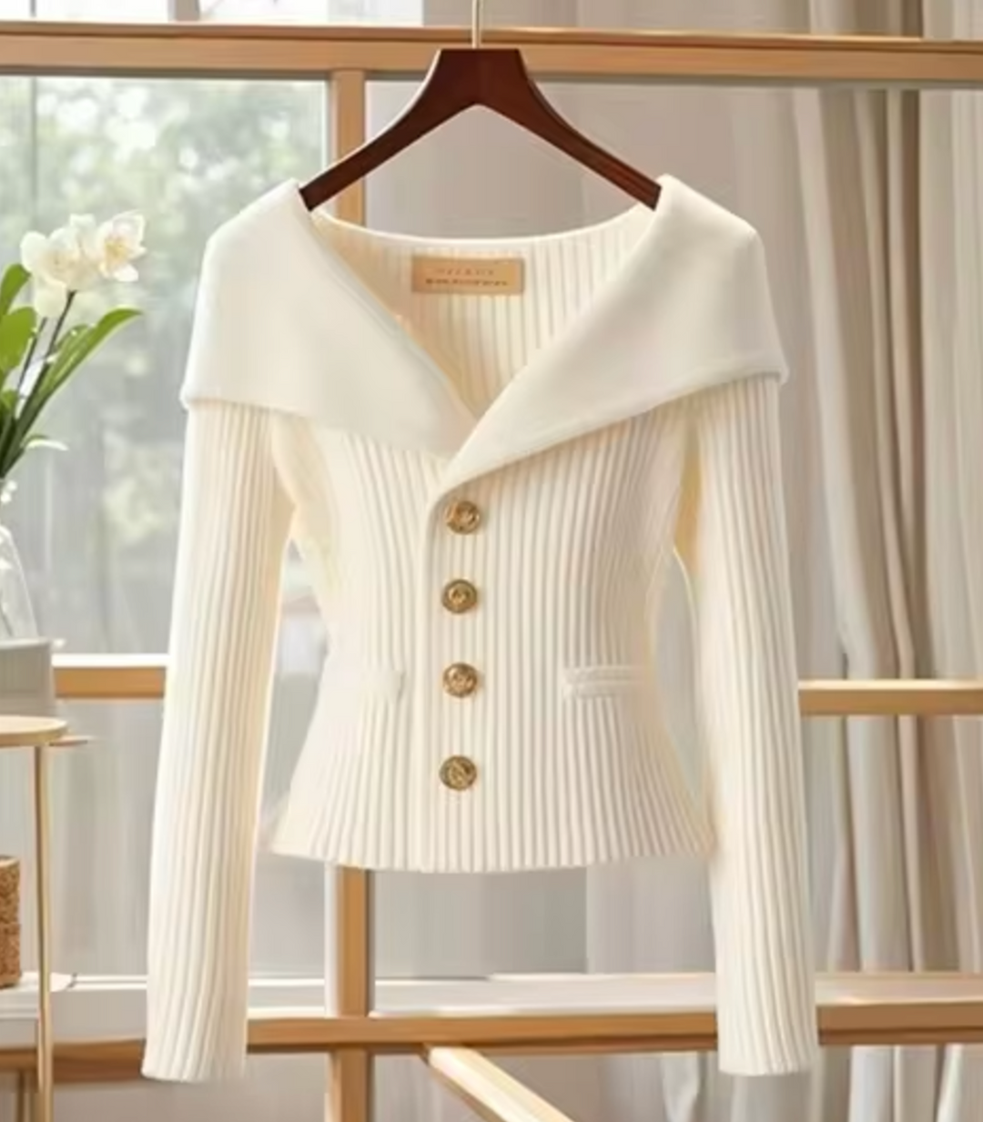Strickjacke Damen Kurz Cardigan für Übergangsjahre – Veloura