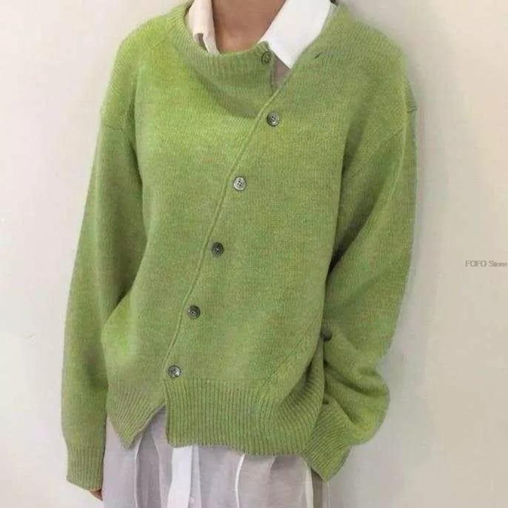 Echoarchiv | Asymmetrische Strickjacke für Damen