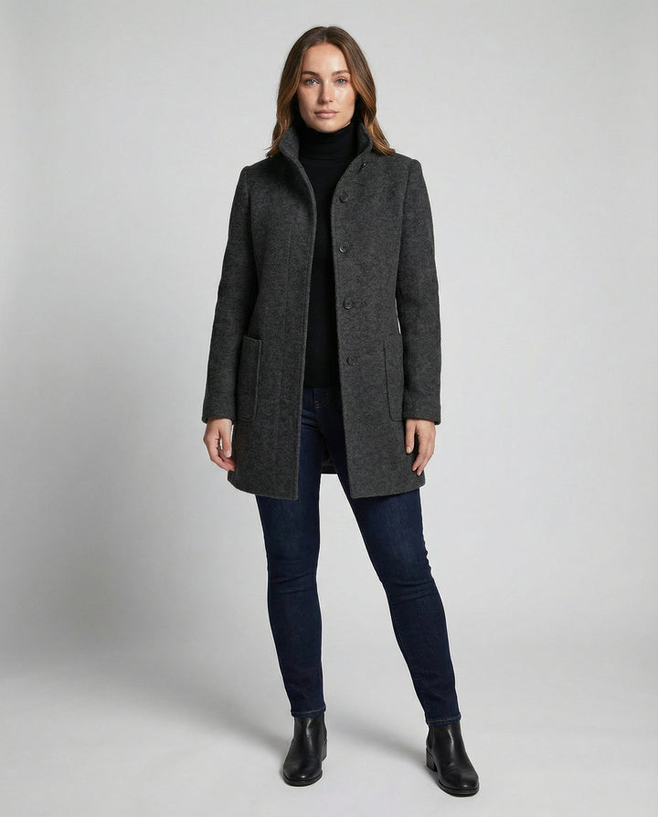 Eleganter Vintage Wollmantel Damen | Echoarchiv