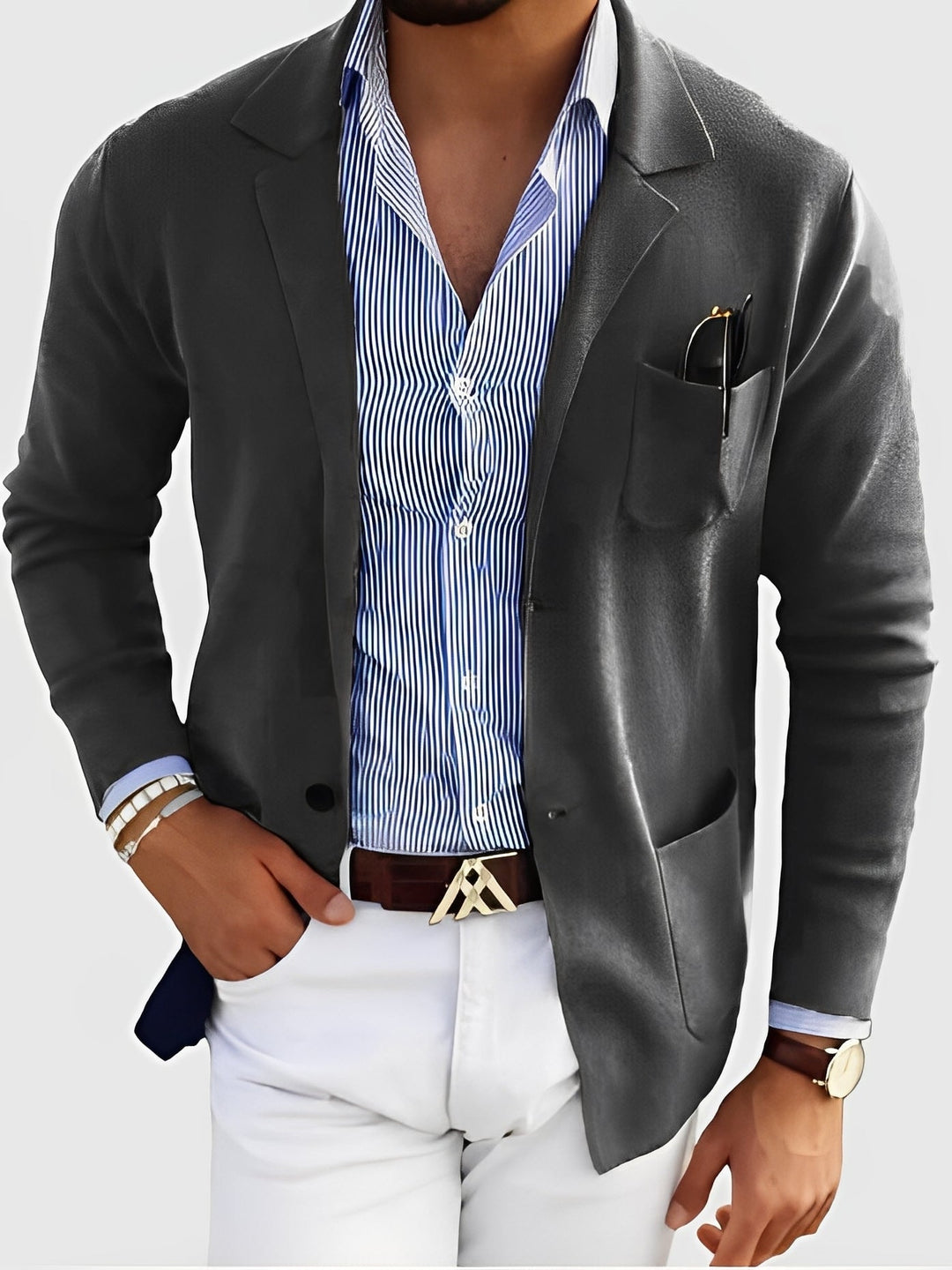 Echoarchiv | Eleganter Blazer mit Taschen für Männer
