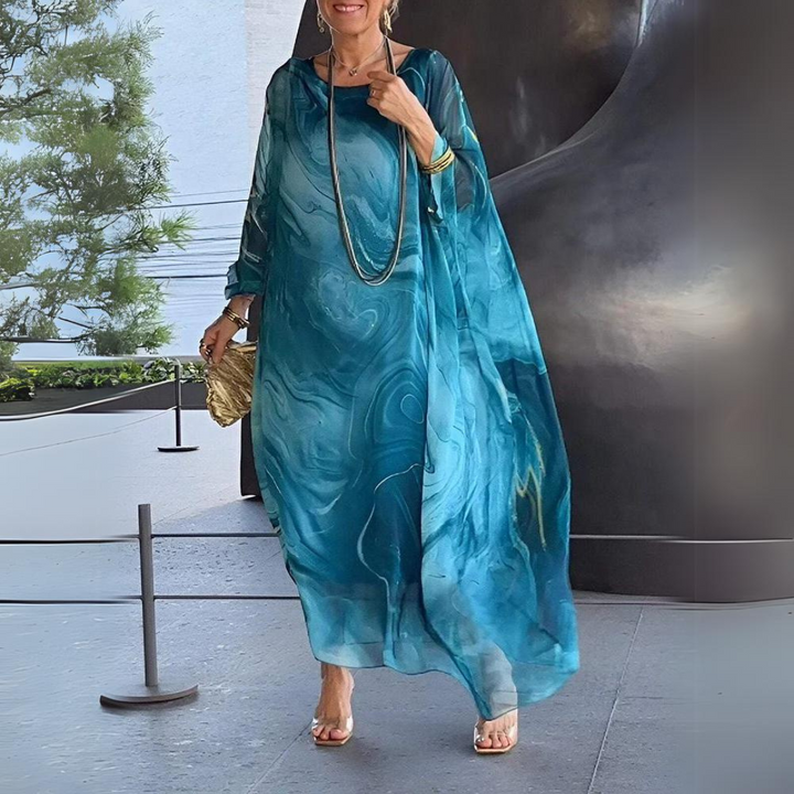 Echoarchiv | Elegantes Seiden Chiffon Kleid