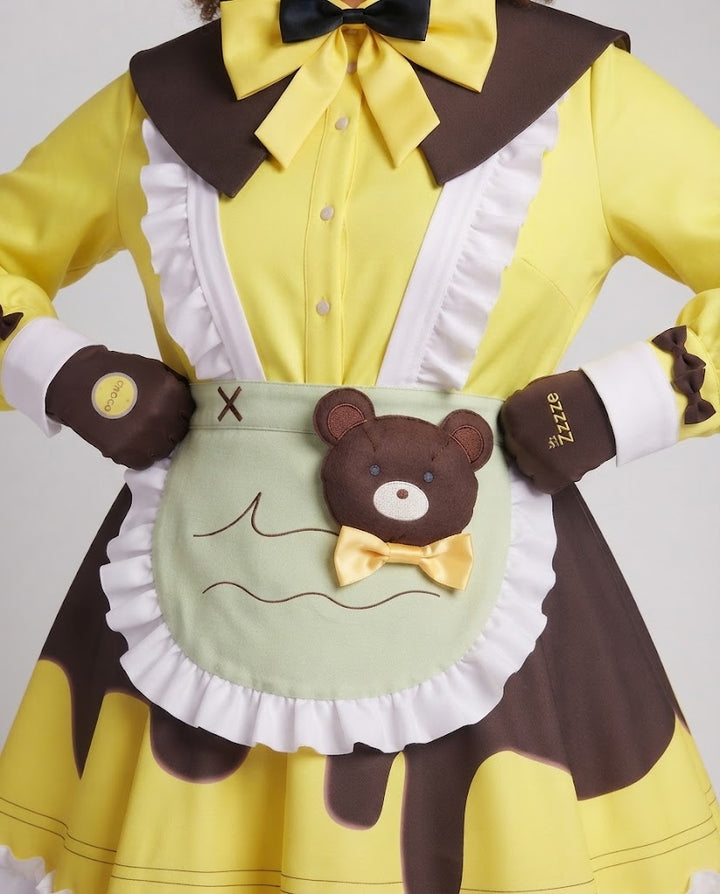 Damen Kostümkleid mit Tiermotiven und verschiedenen Accessoires Echo Archiv