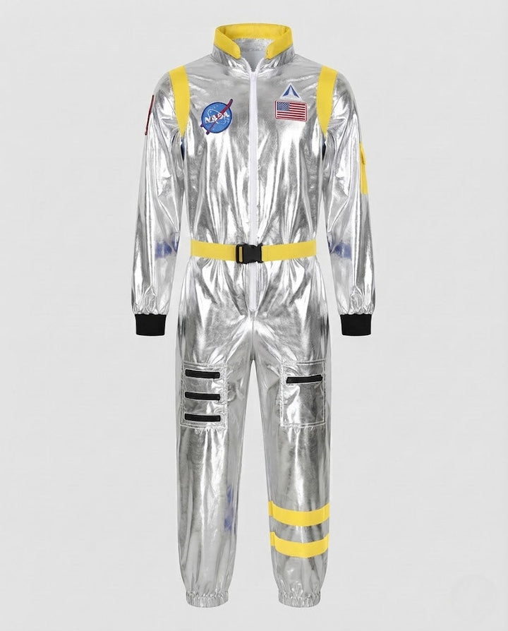 Männlicher futuristischer Raumanzug Echo Archiv