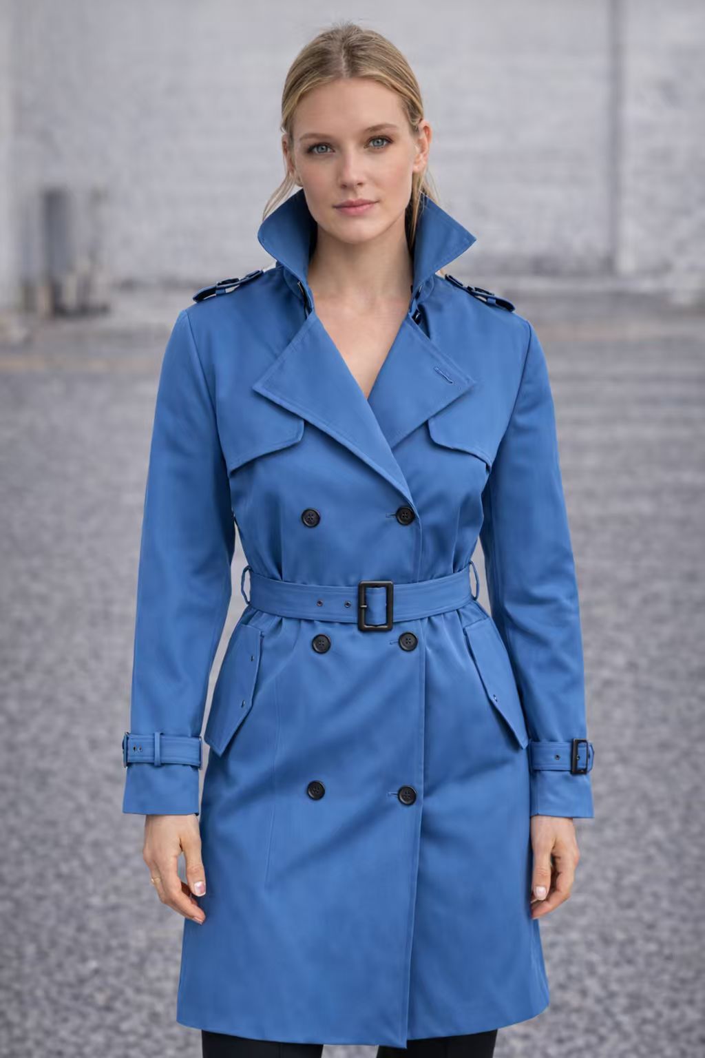 Echoarchiv | Trenchcoat mit Gürtel und Doppelknopf