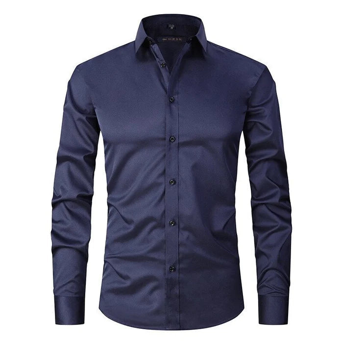 Bügelfreies Stretch Hemd Herren Slim Fit | Echoarchiv