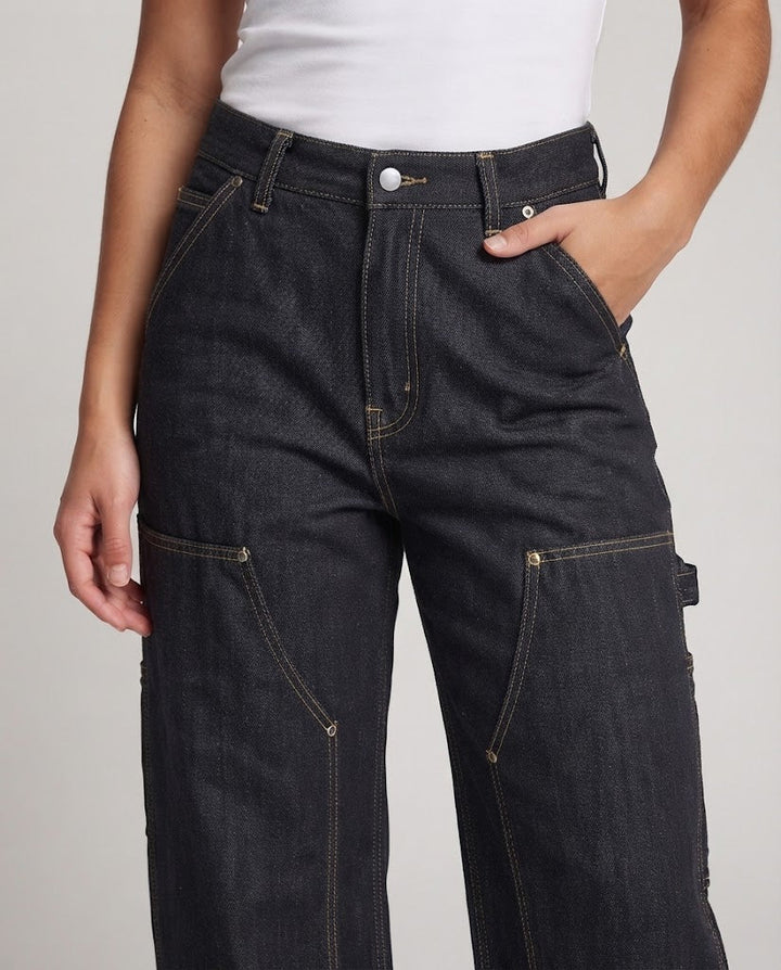 Damen Oversize‑Denim‑Palazzo‑Hose mit Utility‑Taschendetails Echo Archiv