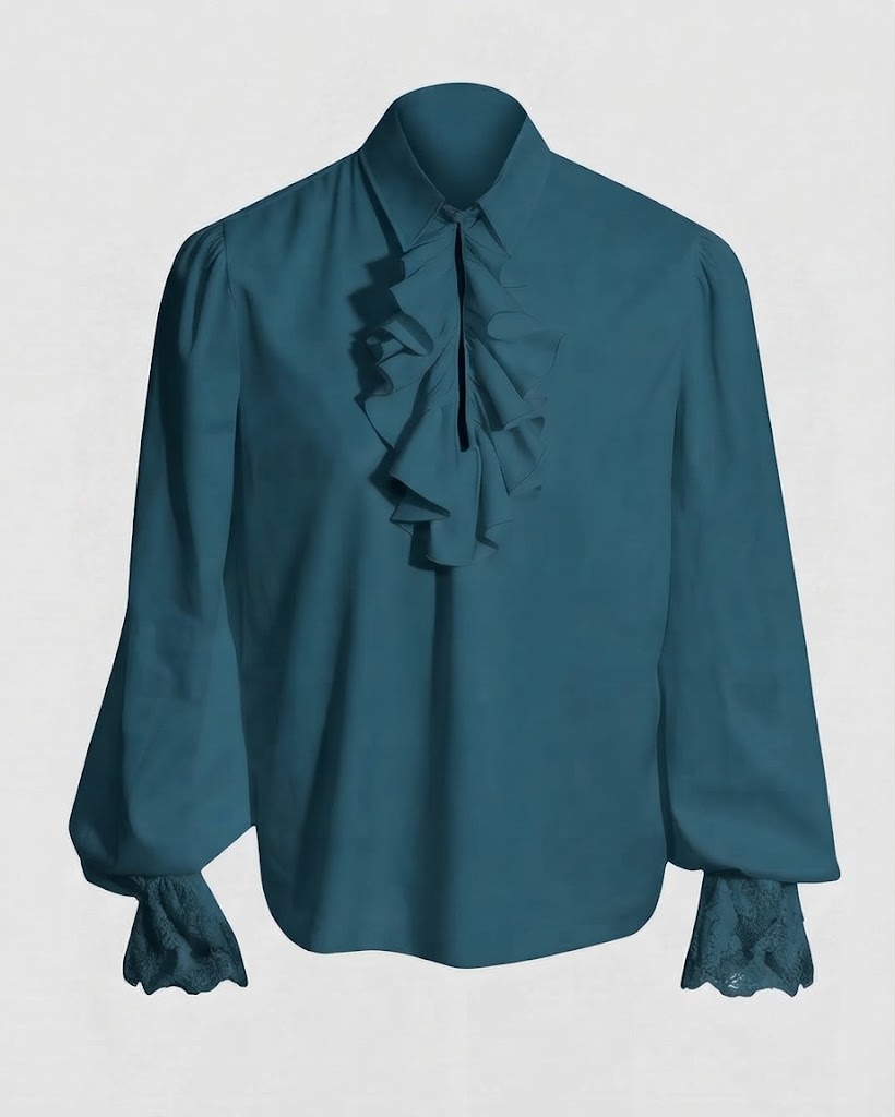 Damen Rüschbluse mit elegantem Kragenbereich Echo Archiv