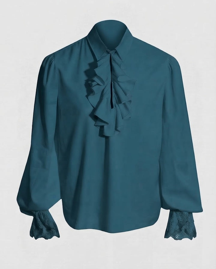 Damen Rüschbluse mit elegantem Kragenbereich Echo Archiv