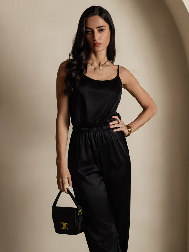 Echoarchiv | Seide Entspannt Spaghettiträger Camisole Top