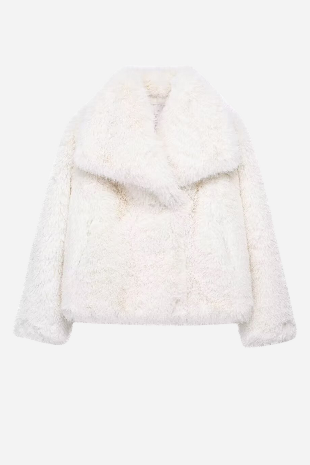 Echoarchiv | Faux-Fur-Schalkragenjacke