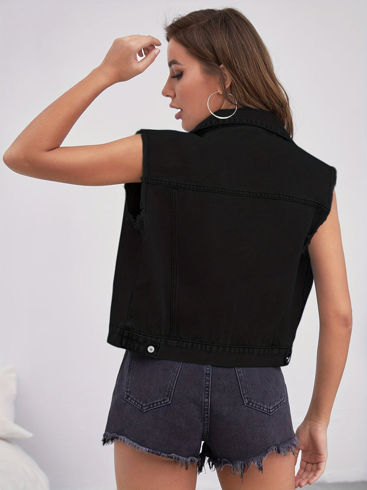 Ärmellose JEchoarchivnsjacke mit Pattentaschen