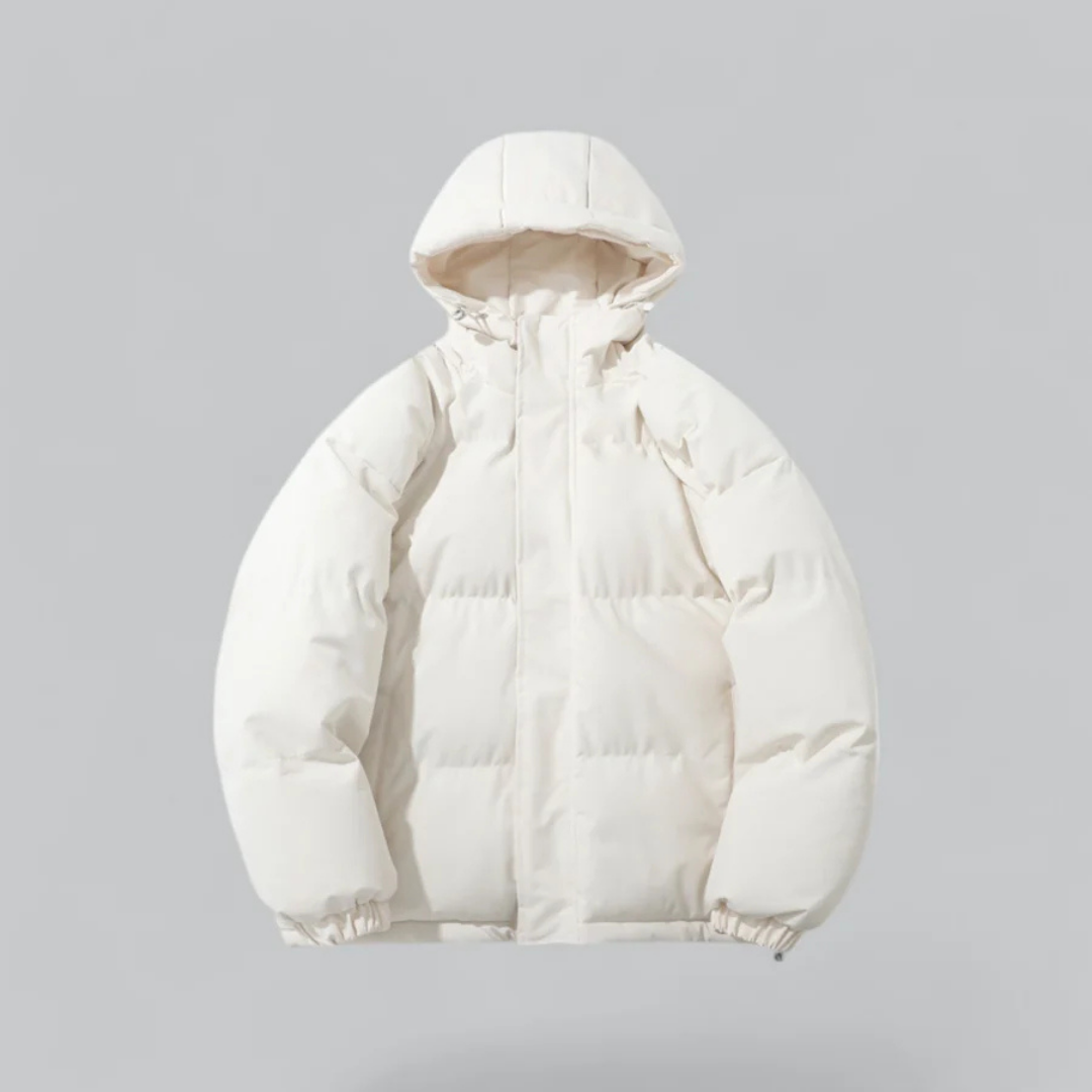 Echoarchiv | Winter Klassische Daunen Reißverschluss Jacke Kapuze