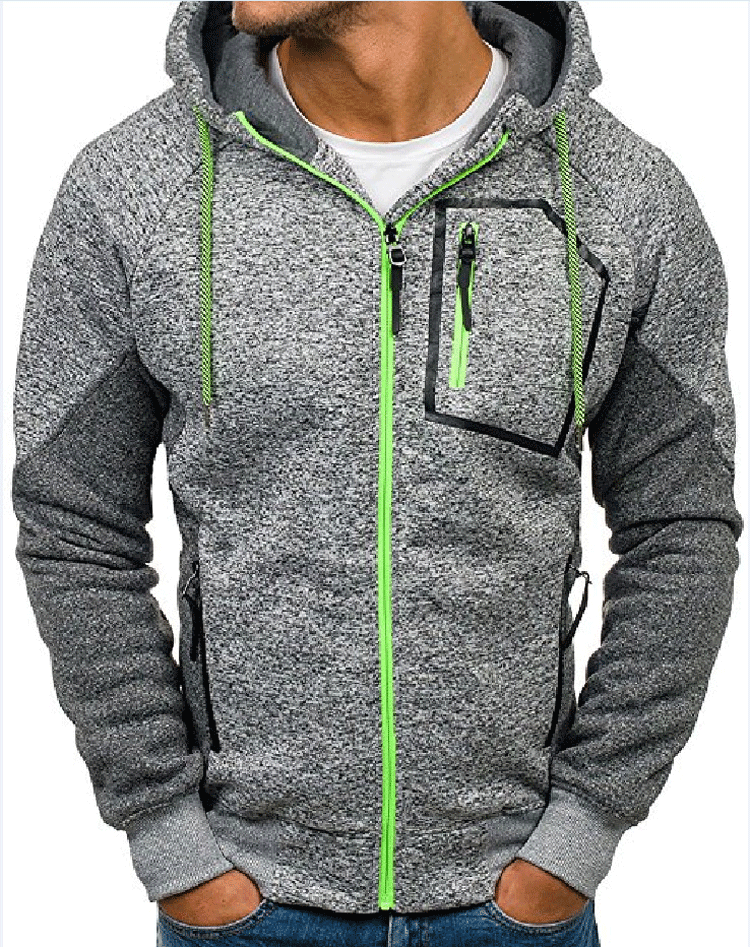 Herren Hochwertiger Sportjacke mit modernem Reißverschluss und praktischen Taschen Echoarchiv