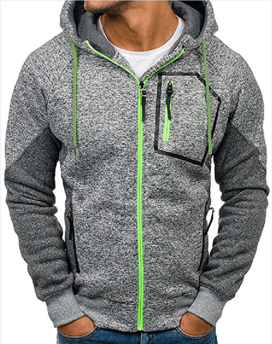 Herren Hochwertiger Sportjacke mit modernem Reißverschluss und praktischen Taschen Echoarchiv