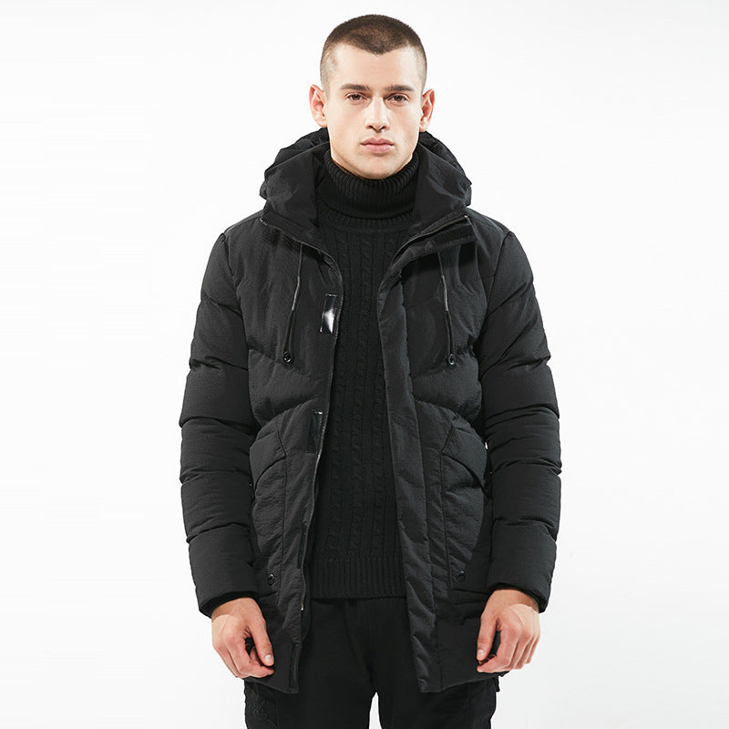 Herren gesteppte Winterjacke mit Kapuze und wasserabweisenden Eigenschaften Echoarchiv