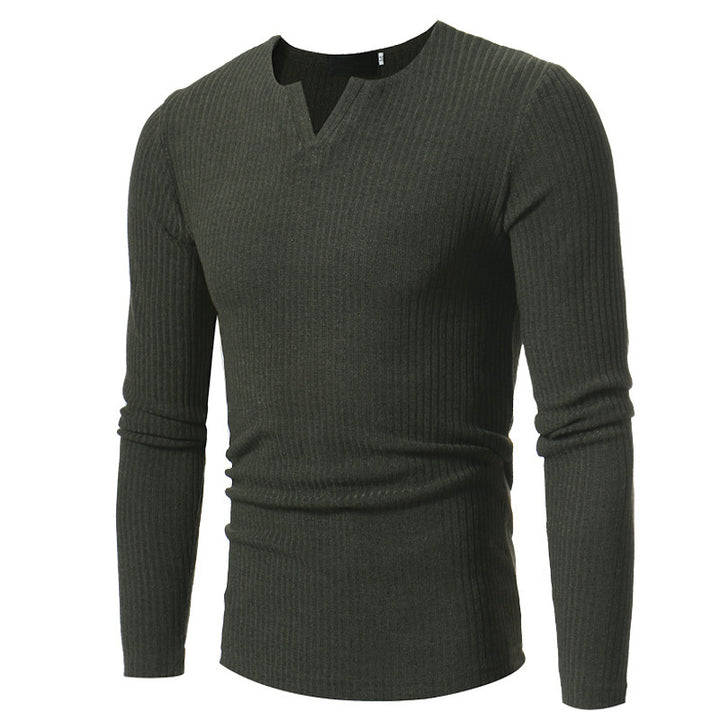Herren Langarmshirt im modernen Feinstrickdesign Echoarchiv