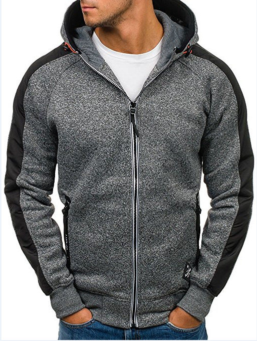 Herren Sportliche Kapuzenjacke mit innovativen Panel-Design Echoarchiv