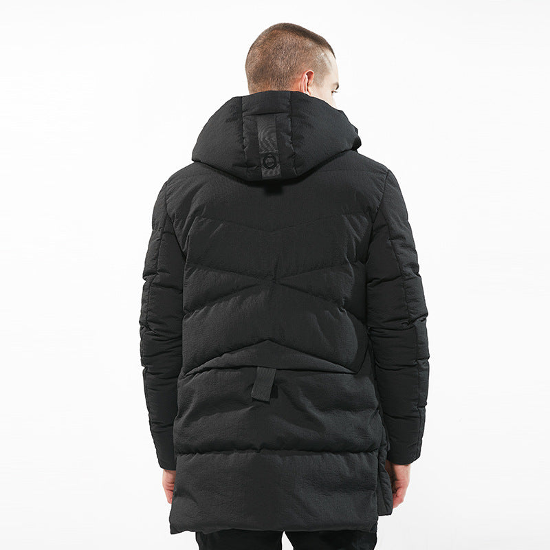 Herren gesteppte Winterjacke mit Kapuze und wasserabweisenden Eigenschaften Echoarchiv