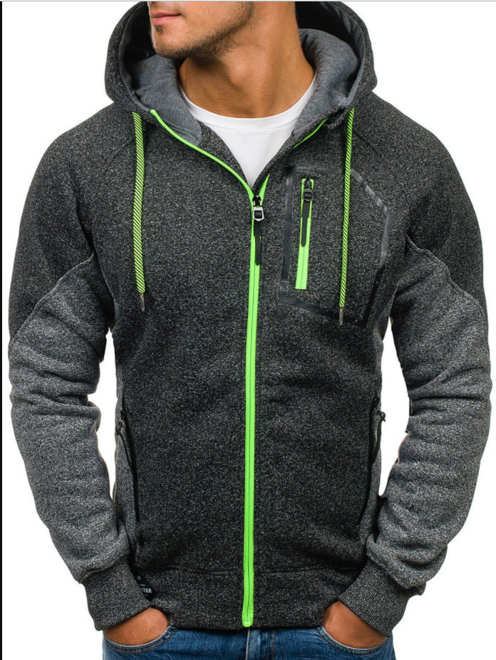 Herren Hochwertiger Sportjacke mit modernem Reißverschluss und praktischen Taschen Echoarchiv