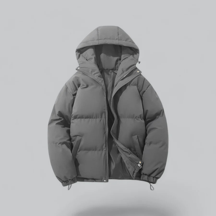 Echoarchiv | Winter Klassische Daunen Reißverschluss Jacke Kapuze