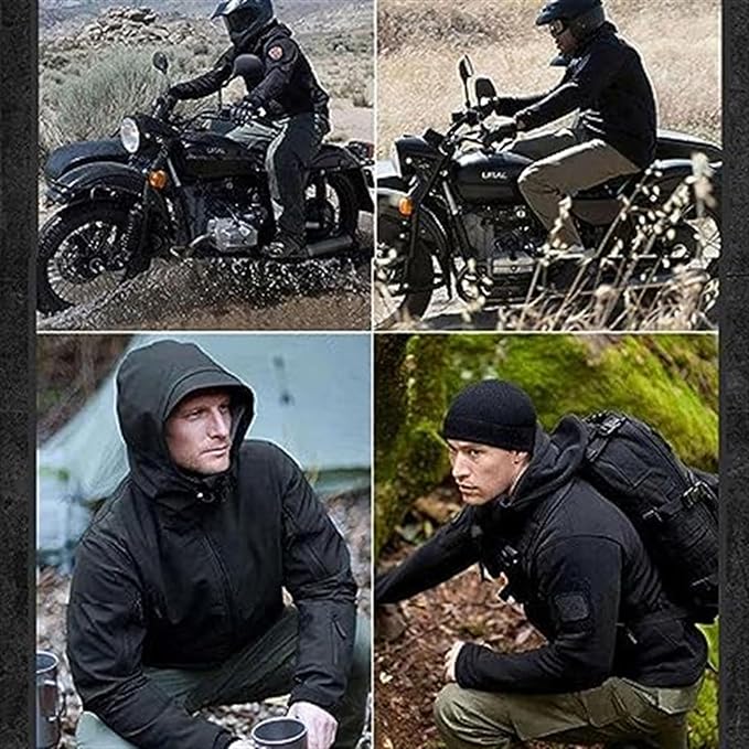 Herren multifunktionale Jacke mit Fleece-Innenfutter und Reißverschluss – Echoarchiv