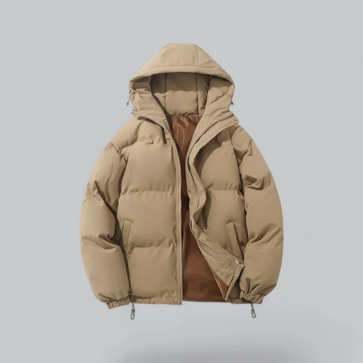 Echoarchiv | Winter Klassische Daunen Reißverschluss Jacke Kapuze