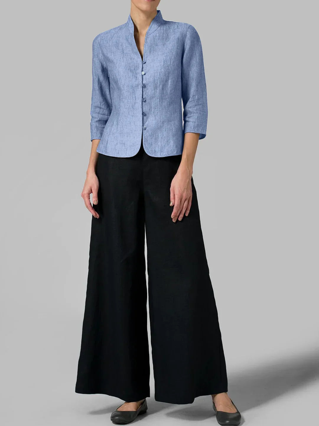 Echoarchiv | Stylische Bluse mit Stehkragen für Damen