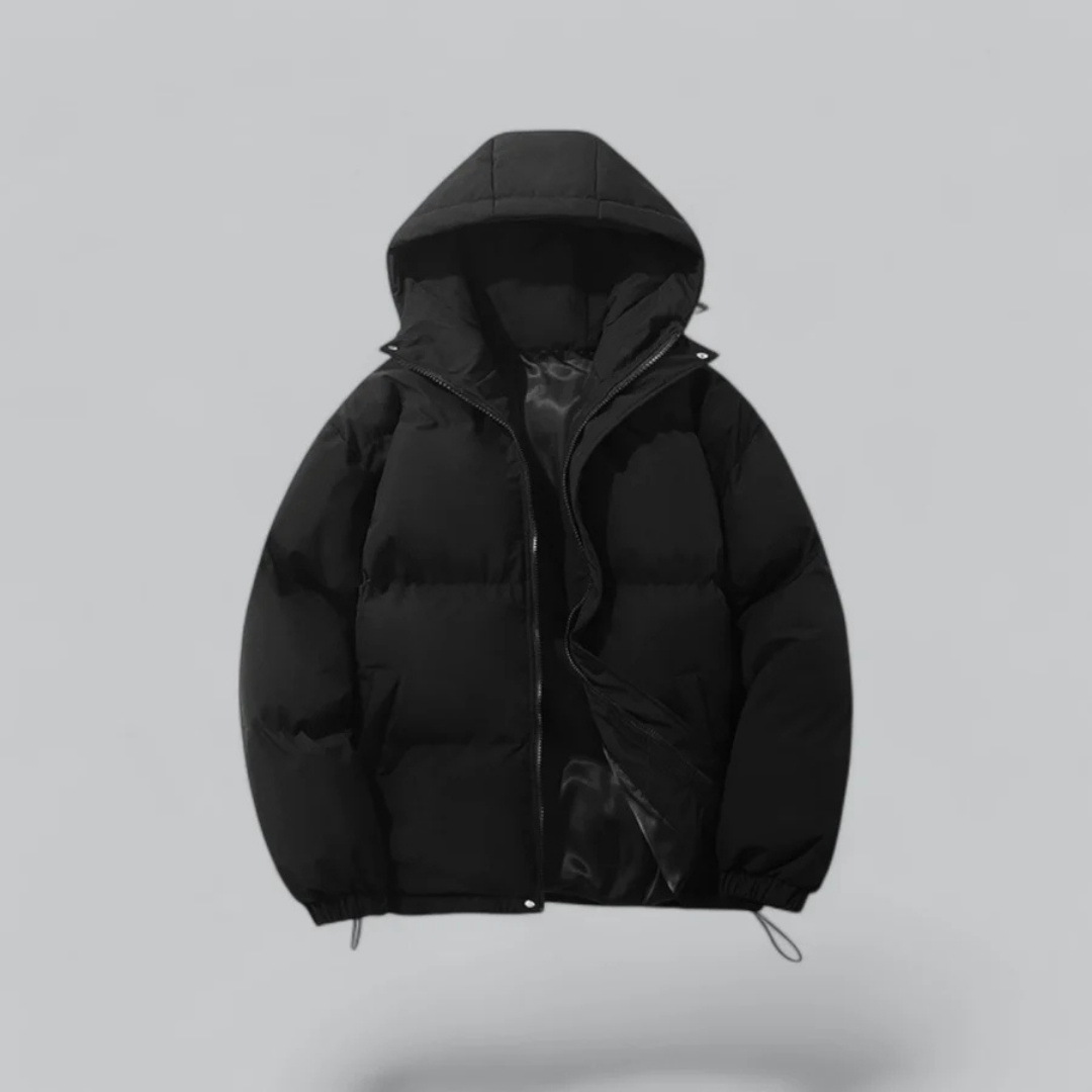 Echoarchiv | Winter Klassische Daunen Reißverschluss Jacke Kapuze