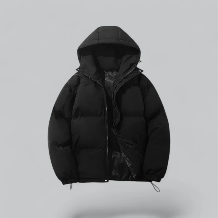 Echoarchiv | Winter Klassische Daunen Reißverschluss Jacke Kapuze