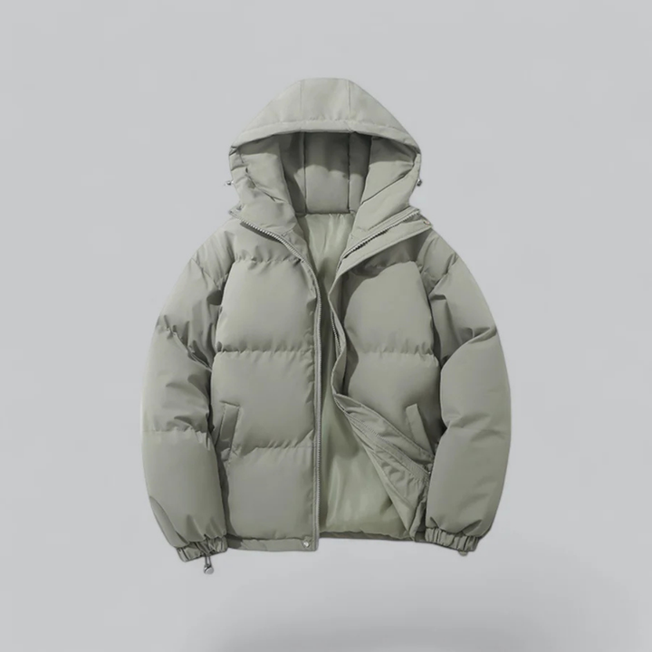 Echoarchiv | Winter Klassische Daunen Reißverschluss Jacke Kapuze