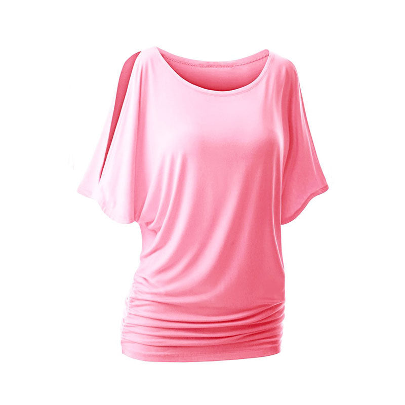 Damen lässiges Oversized-T-Shirt mit raffinierten Rüschendetails Echo Archiv