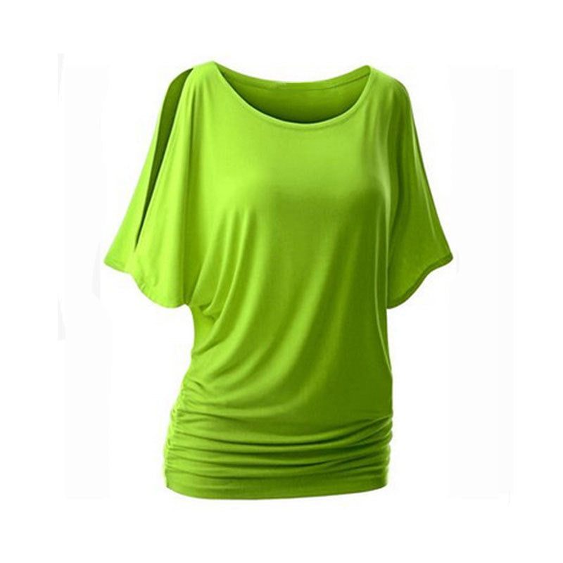 Damen lässiges Oversized-T-Shirt mit raffinierten Rüschendetails Echo Archiv