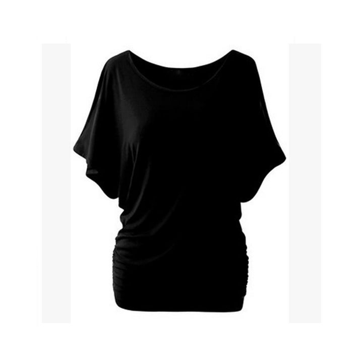 Damen lässiges Oversized-T-Shirt mit raffinierten Rüschendetails Echo Archiv