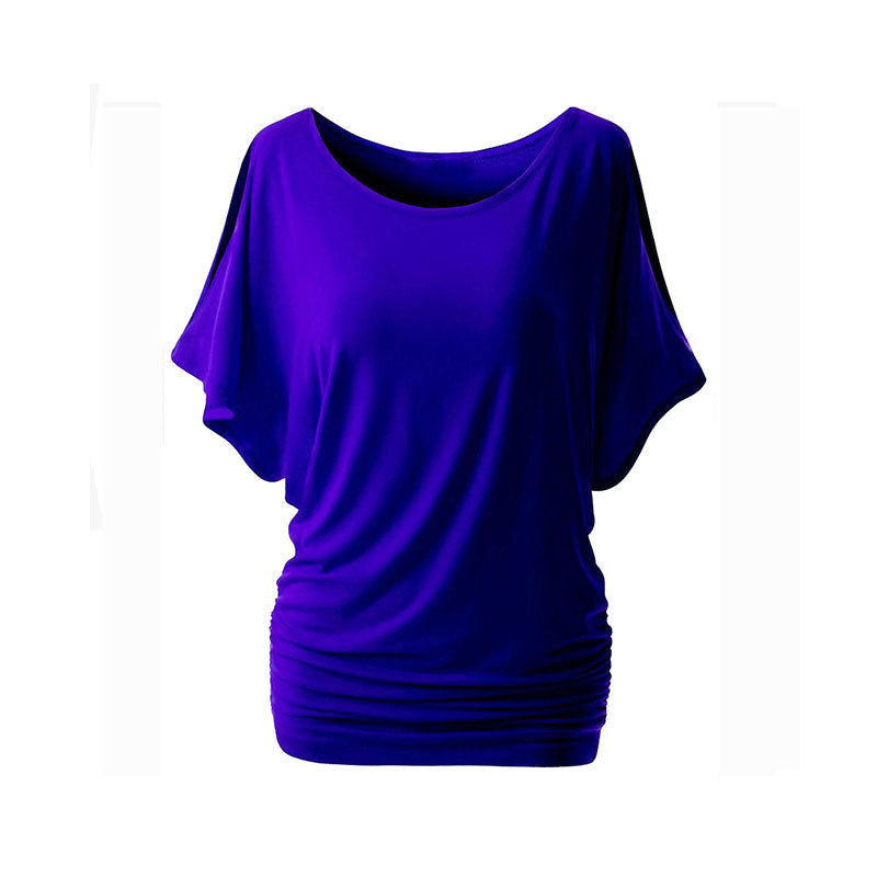 Damen lässiges Oversized-T-Shirt mit raffinierten Rüschendetails Echo Archiv