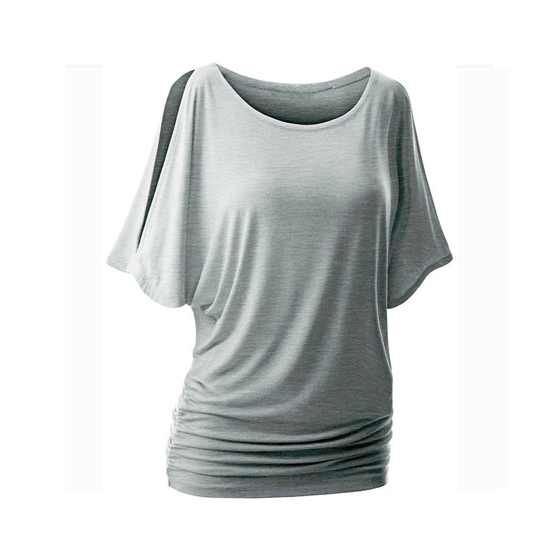 Damen lässiges Oversized-T-Shirt mit raffinierten Rüschendetails Echo Archiv