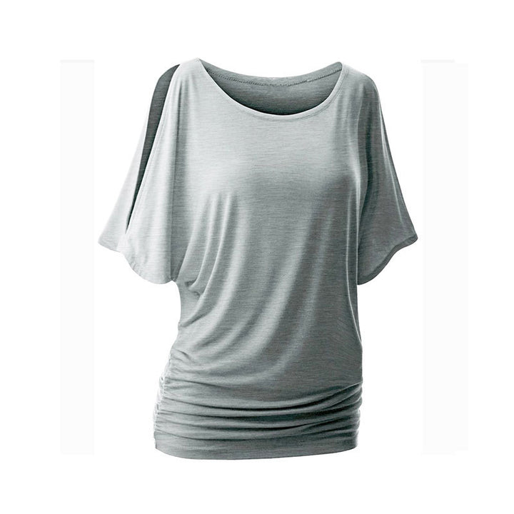 Damen lässiges Oversized-T-Shirt mit raffinierten Rüschendetails Echo Archiv