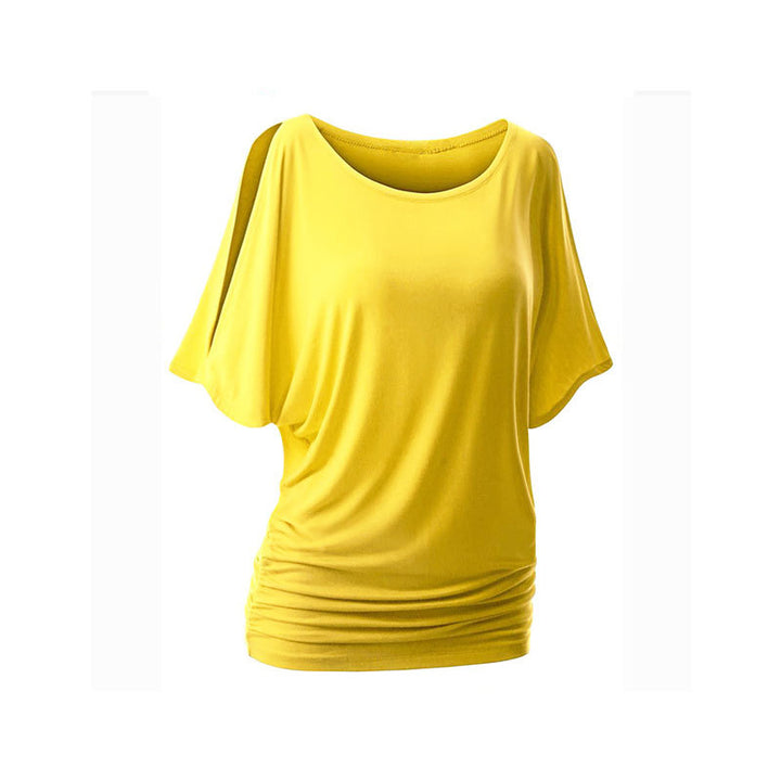 Damen lässiges Oversized-T-Shirt mit raffinierten Rüschendetails Echo Archiv