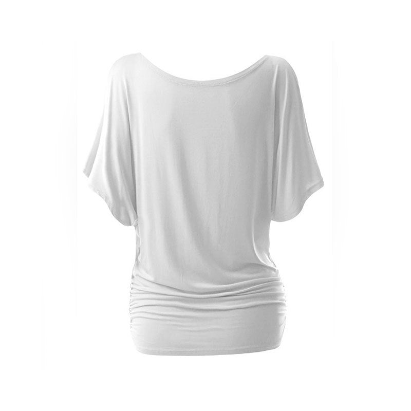 Damen lässiges Oversized-T-Shirt mit raffinierten Rüschendetails Echo Archiv