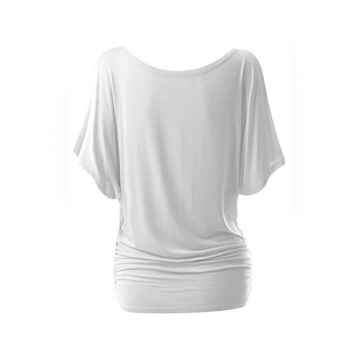 Damen lässiges Oversized-T-Shirt mit raffinierten Rüschendetails Echo Archiv